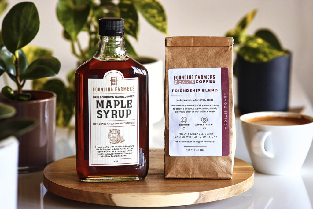 Founding Farmers Bourbon Maple Syrup and Founding Farmers Coffee Gift Set
